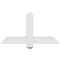 Ekena Millwork Eugene Architectural Grade PVC Gable Bracket, 36"W x 19 1/2"H x 4"D x 4"F, 13/12 Pitch GBP036X20X0404EUG00 - alternate 5